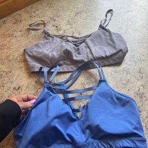 FABLETICS WOMEN'S SPORTS BRA BUNDLE OF 2 SIZE LARGE EXCELLENT CONDITION